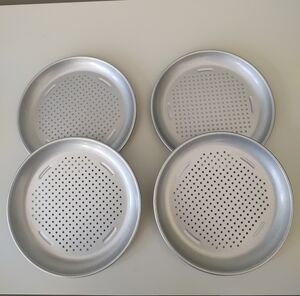 Nonstick Bakeware 7-inch Mini Personal Pizza Pan, 4 Piece